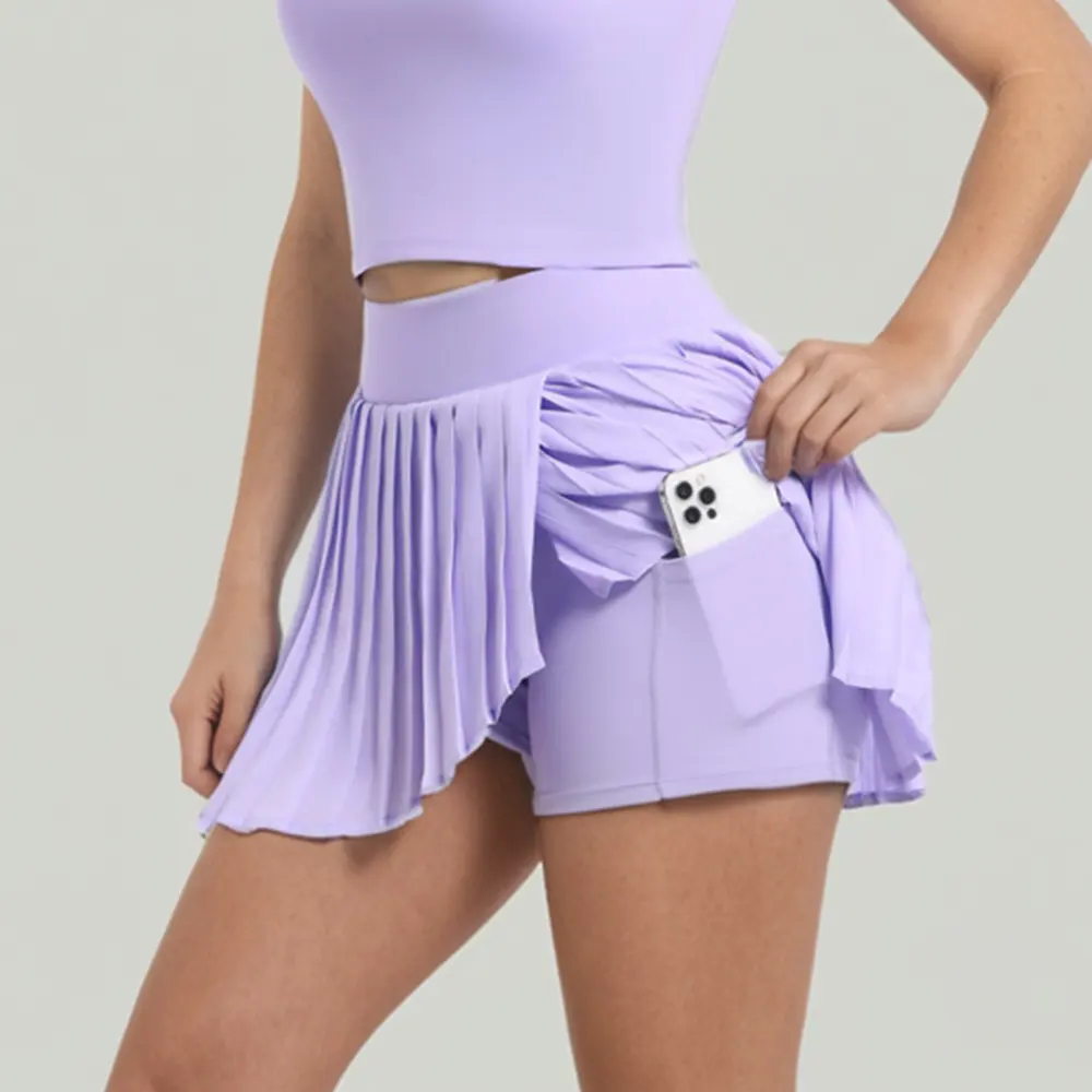 Pleated Tennis Skirt Nude Feel Outdoor Leisure Running Fitness