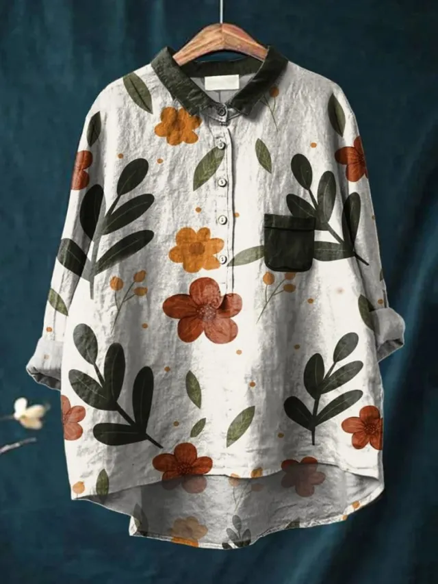European And American Long Sleeve Shirt 5 Button Cardigan Hawaiian Style Shirt Jm320 - Shop at LoveMi