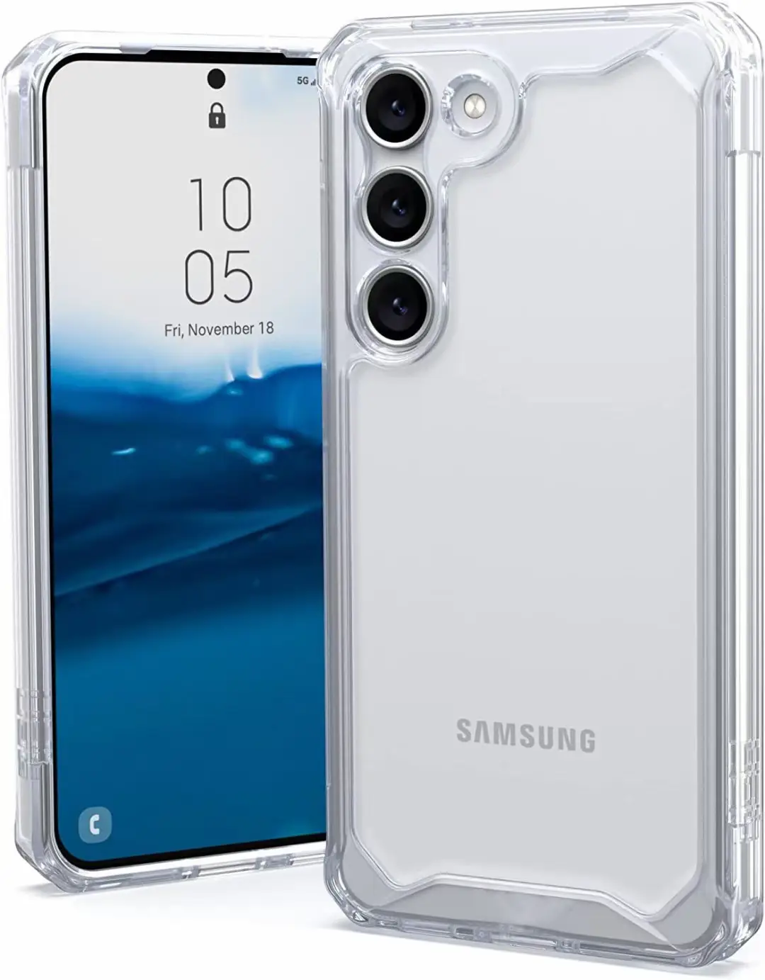 Transparent Ice Magnetic Cellphone Shell With Four Shatterproof Angles