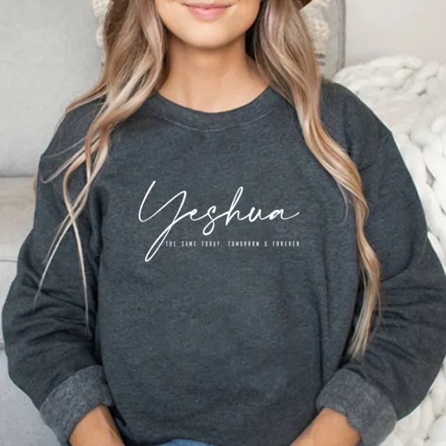 New Fleece lined Long Sleeve Round Neck Women's Sweater Dark Gray - Shop at LoveMi