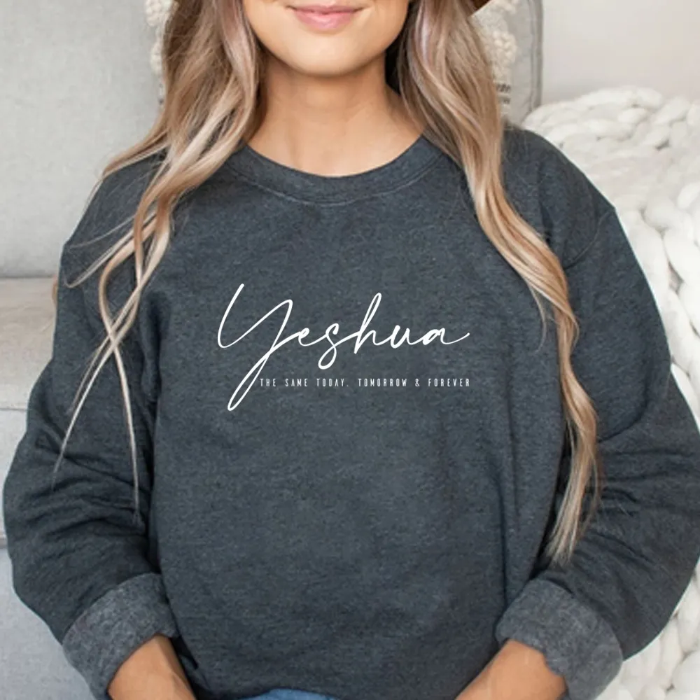 New Fleece-lined Long Sleeve Round Neck Women's Sweater - Dark Gray