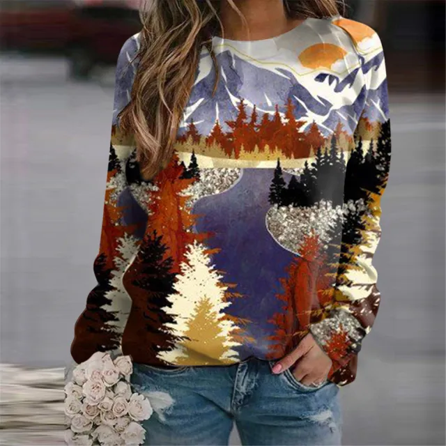 Women's Fashion 3D Casual Round Neck Sweater Baggy Coat Hjq Ywt134 - Shop at LoveMi