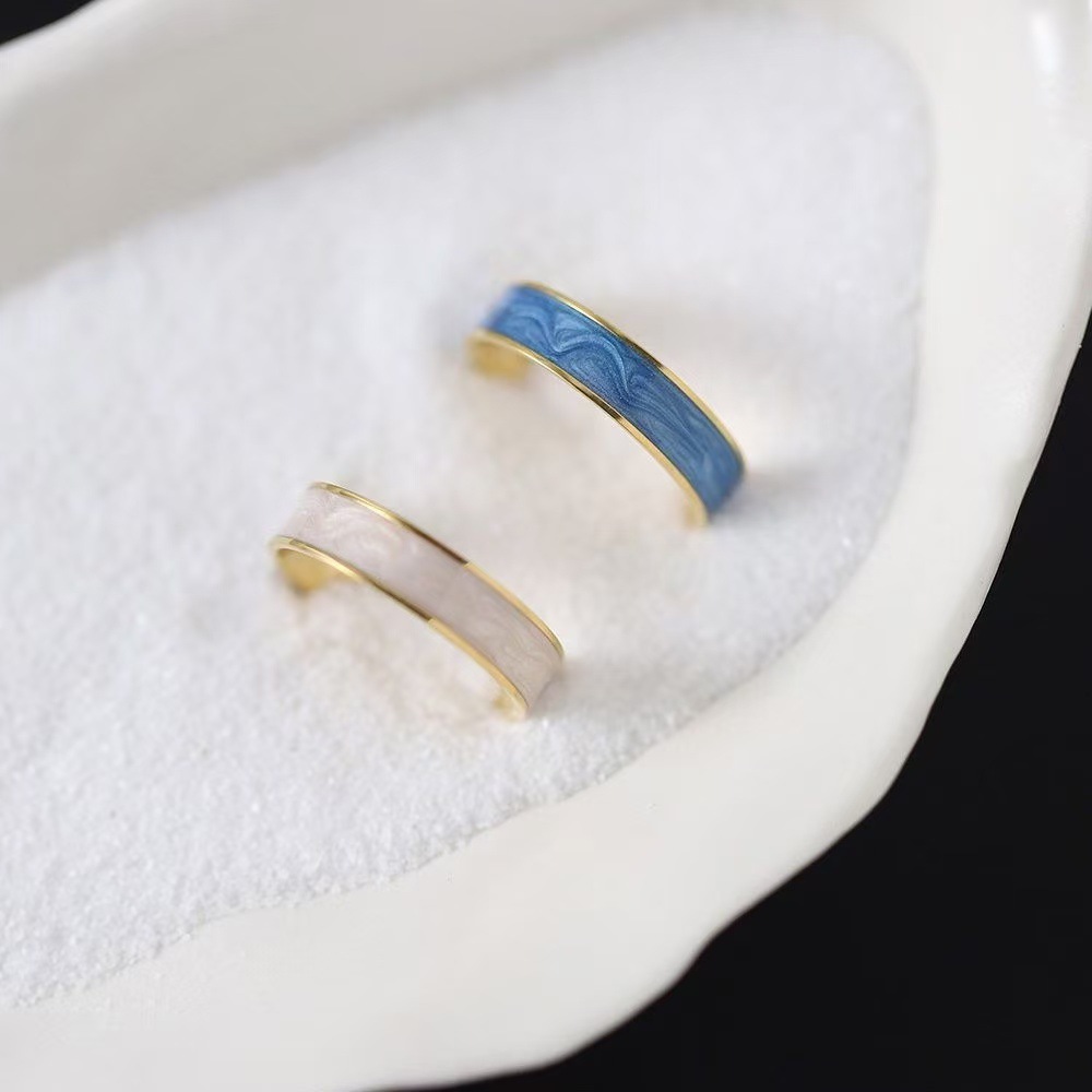 Elegant And Simple Plain Stainless Steel Ring