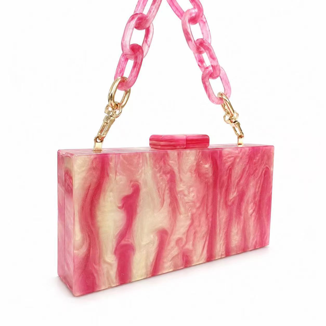 Starry Sky Acrylic Evening Shoulder Bag