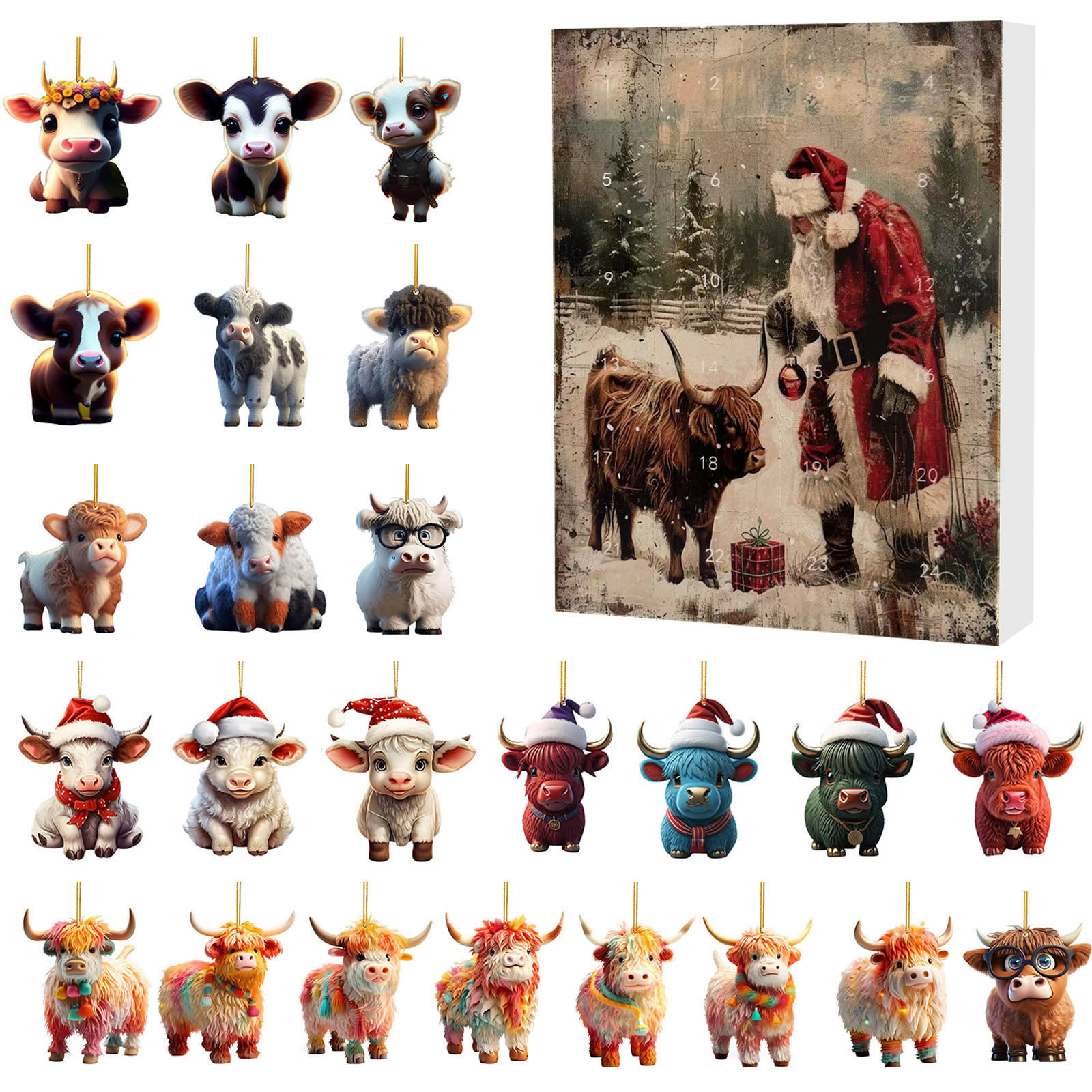 Title 2, Christmas Creative Yak Santa Claus