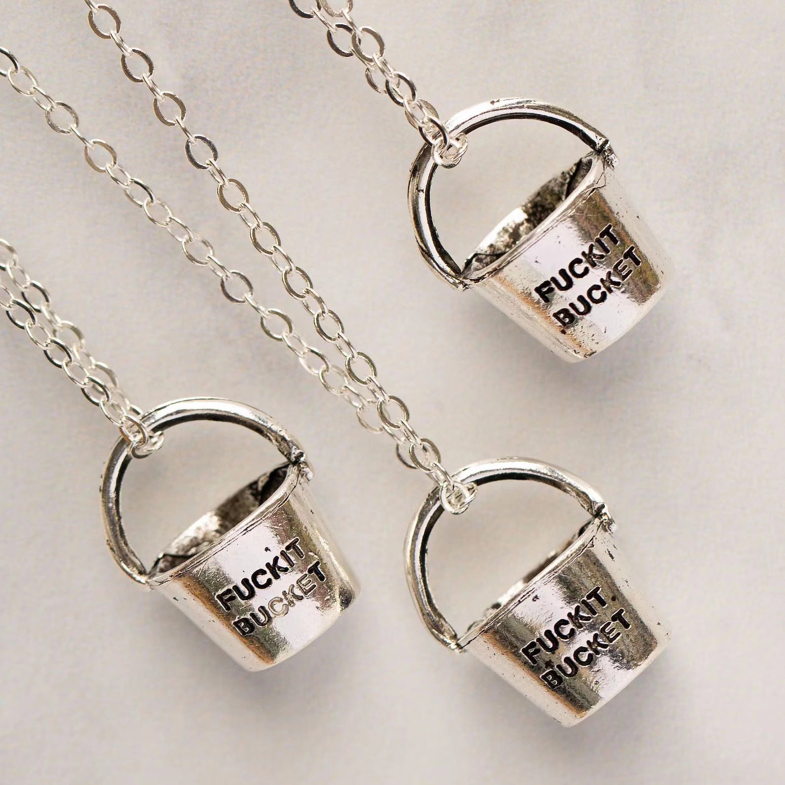 Feng Shui Bucket Necklace For Women With Keychain