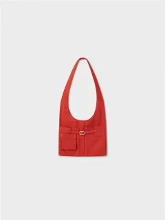 Niche Multi-pocket Crossbody Design Outer Casual Shoulder Bag - Red - View 1