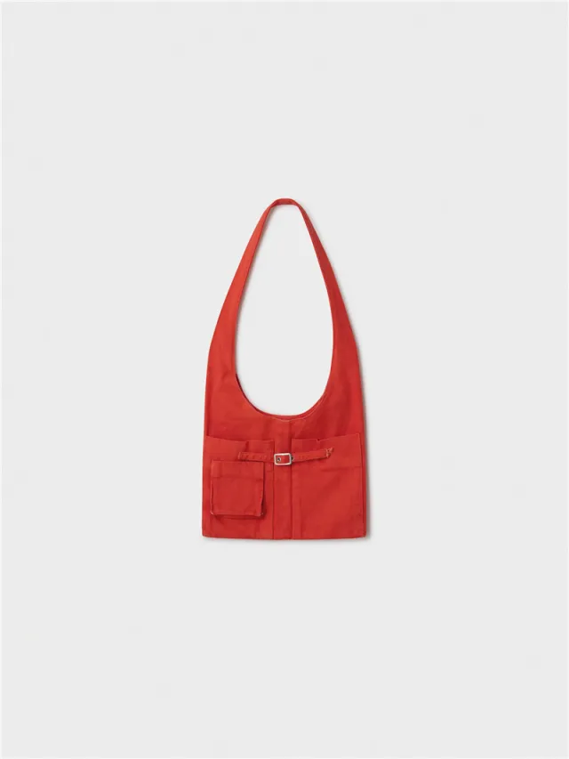 Niche Multi pocket Crossbody Design Outer Casual Shoulder Bag Red - Shop at LoveMi