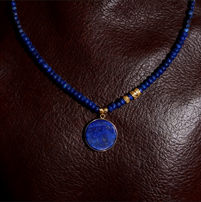 European And American Style Fashion Lapis Lazuli Necklace For Women