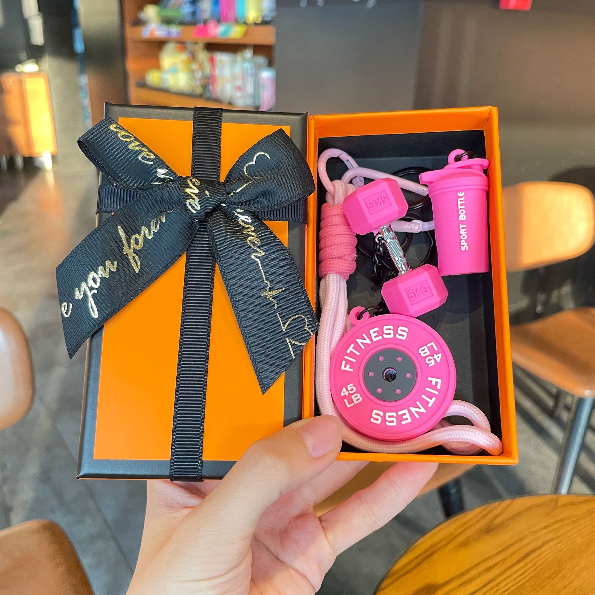 Creative Detachable Dumbbell Keychain Accessories