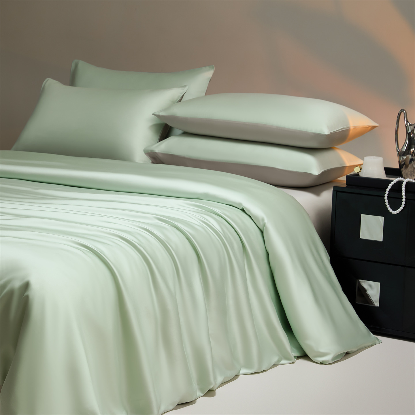 Affordable Luxury High-end Tencel Four-piece Bedding Set Sheets And Duvet Cover — foto 8