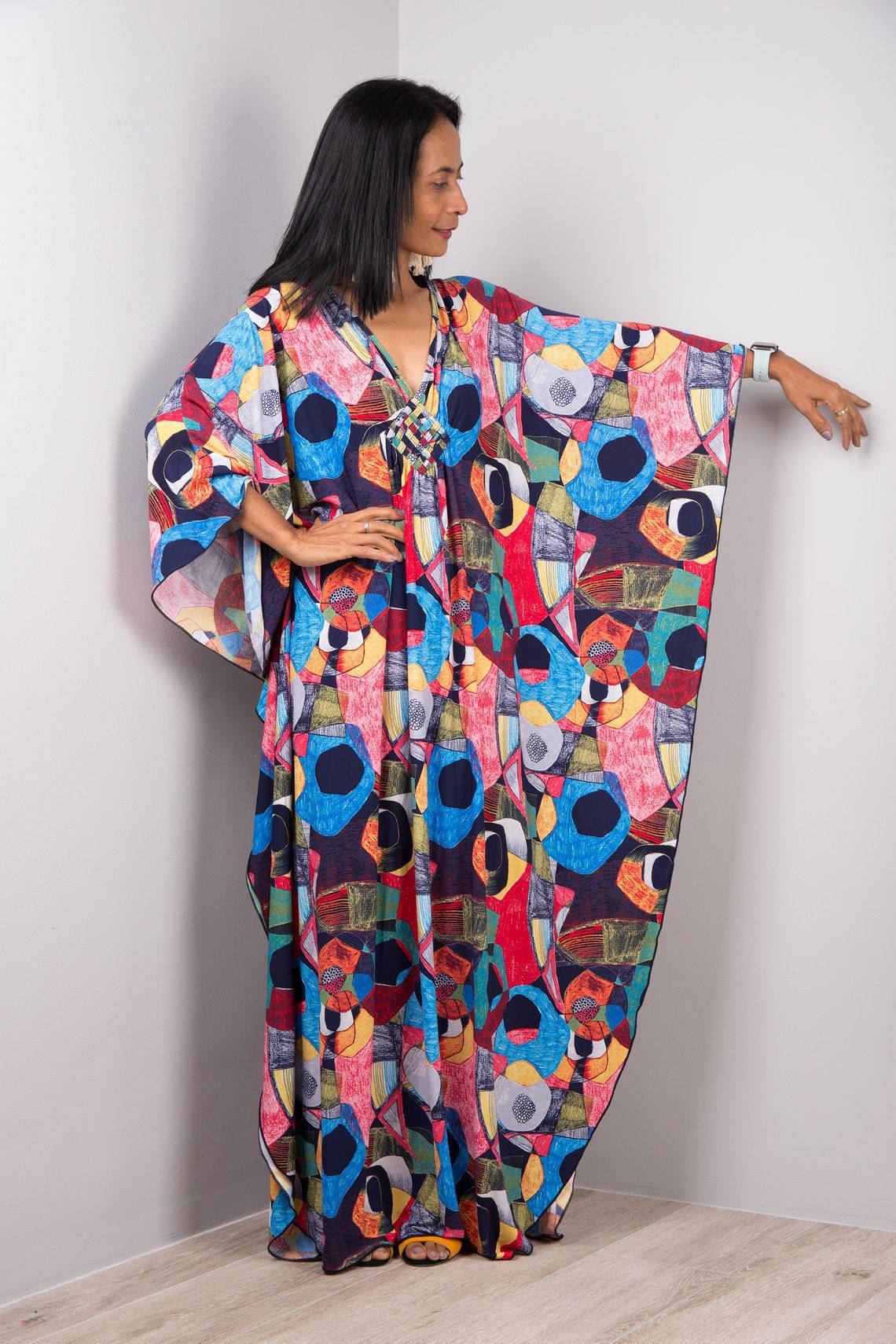 Beach Cover-up Robe Long Dress - Image 25
