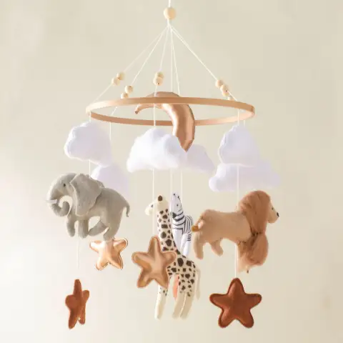 Room Hand-eye Coordination Decoration Wind Chimes Crib Felt Forest
