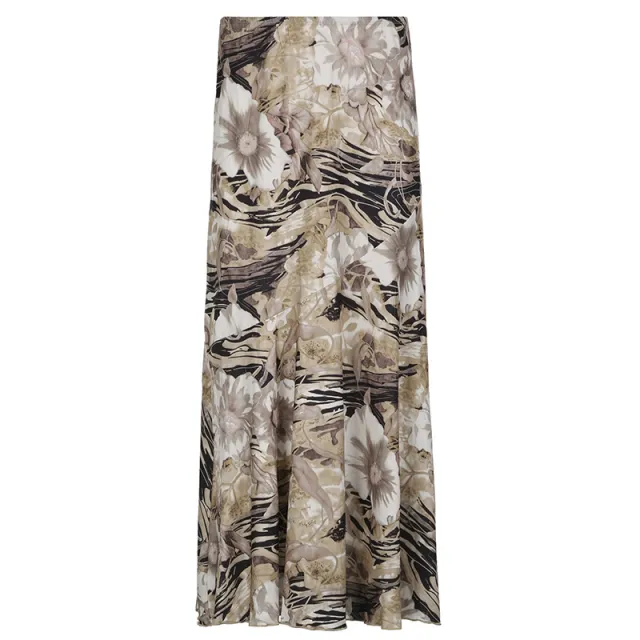High Waist Slimming A Line Large Hem Long Skirt For Women Khaki - Shop at LoveMi