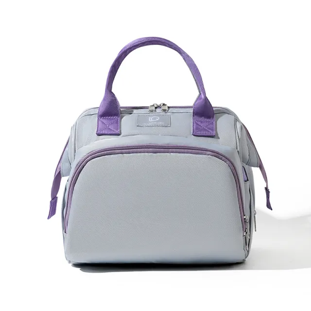 Casual Lightweight Multi functional Mom Bag Purple - Shop at LoveMi