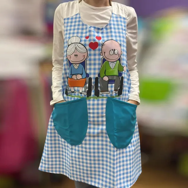Coffee Baking Handmade Floral Cross Printed Home Apron Love - Shop at LoveMi