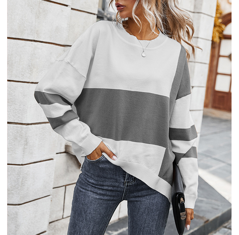 Title 1, Fashion contrast stitching sweater