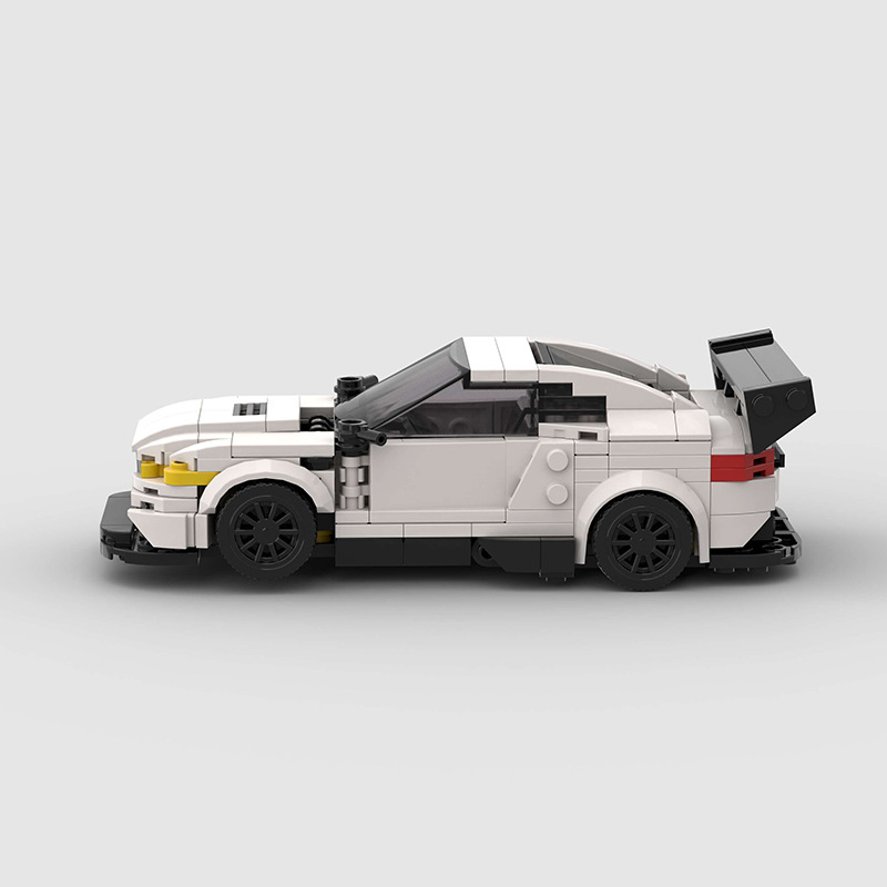 Running Car Building Block Small Particle MOC Puzzle Technology DIY Toy
