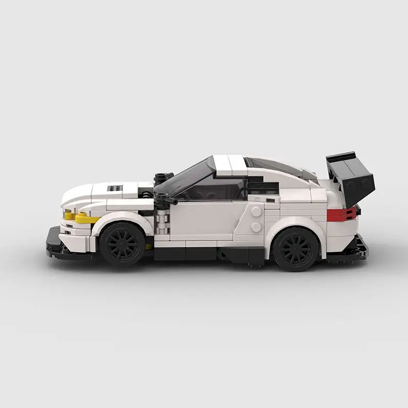 Running Car Building Block Small Particle MOC Puzzle Technology DIY Toy