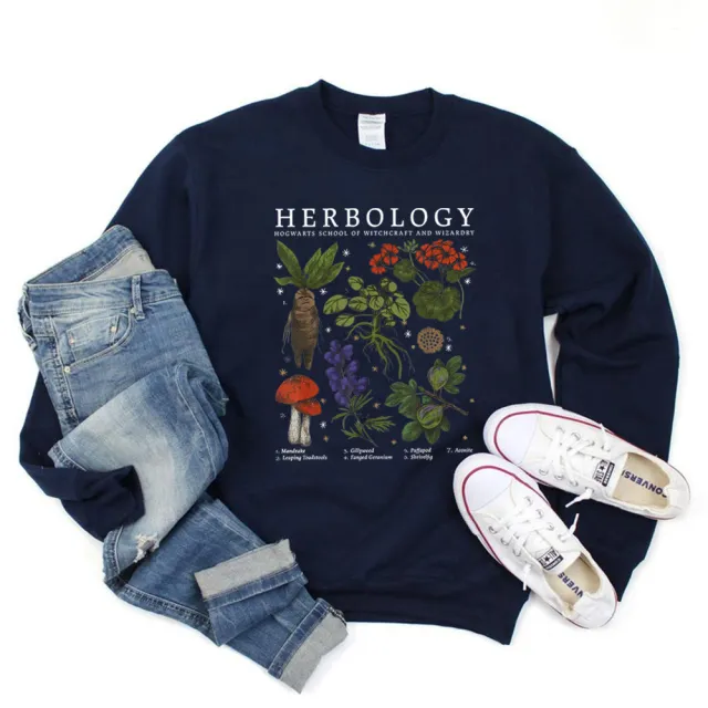 Women's Fashion Sweater Long sleeved Printed Top Navy - Shop at LoveMi