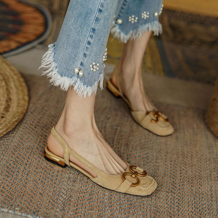 Faux Suede Strappy Sandals, picture 3 of 7