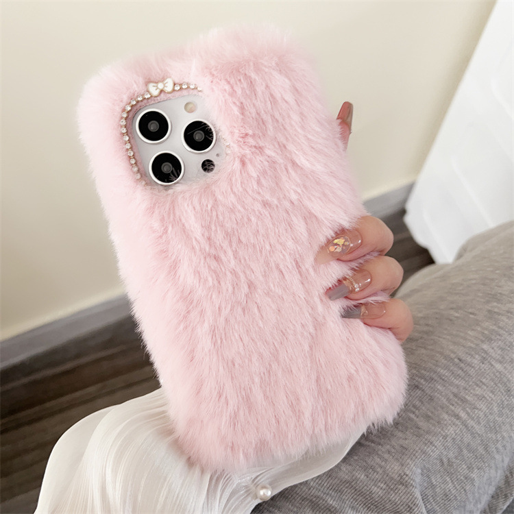 Title 15, Autumn And Winter Plush Sets Of Warm Phone Case