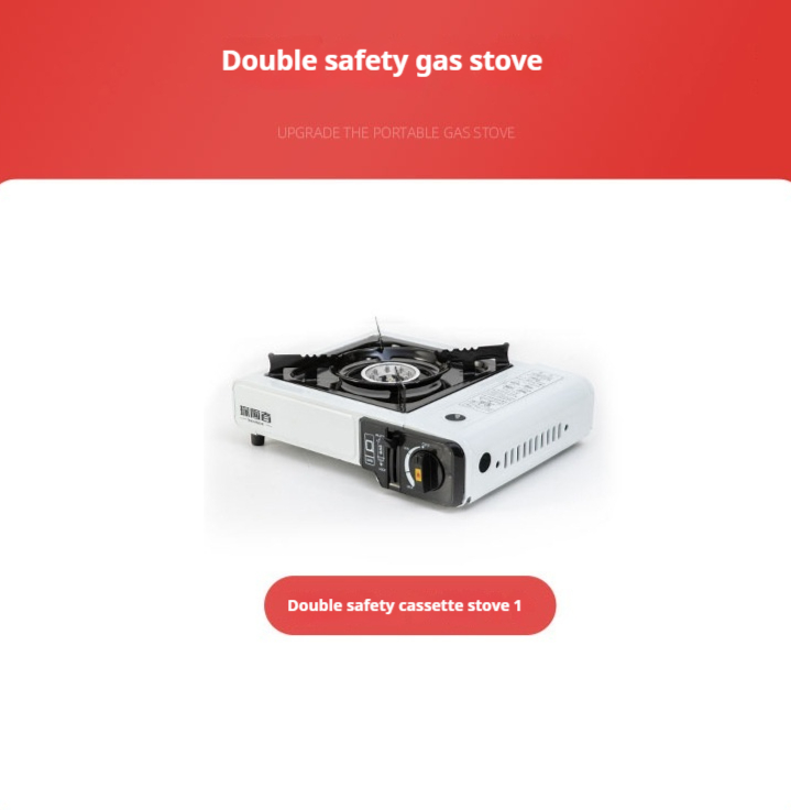 Portable Gas Stove White