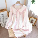 Striped Cardigan Peach