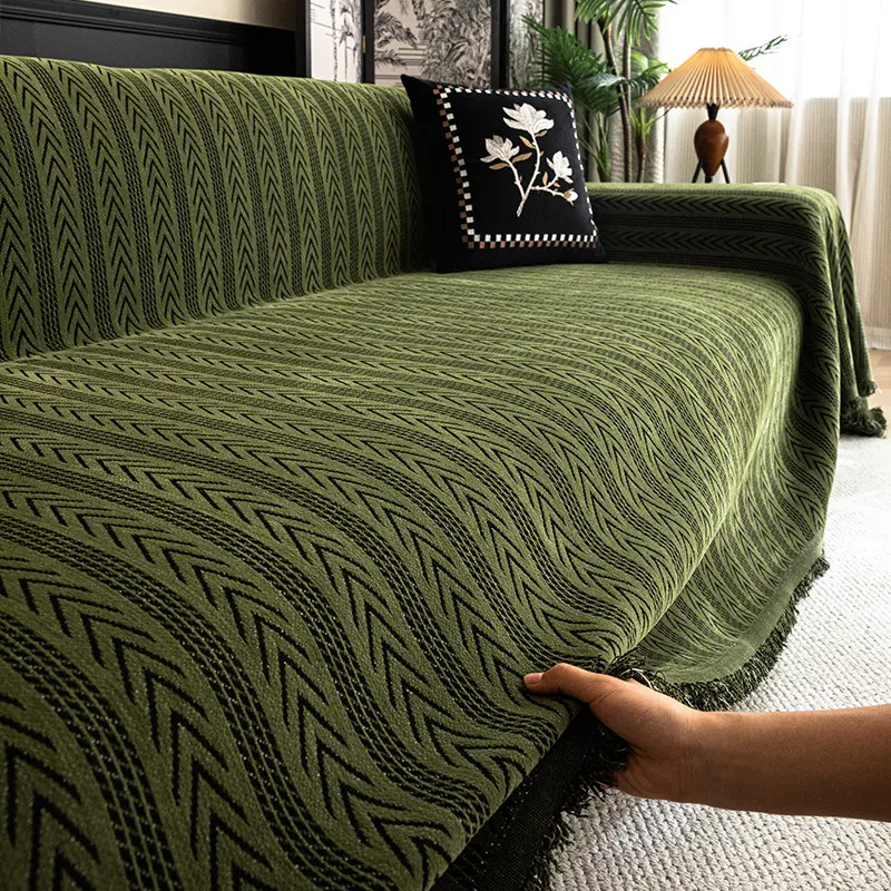 Chenille Sofa Towel Seat Cushions All-inclusive Anti-dirty