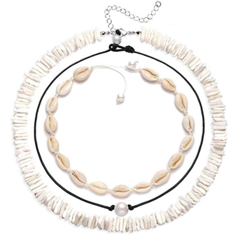 Amazon Hot Shell Necklace European And American Pearls Necklace Set