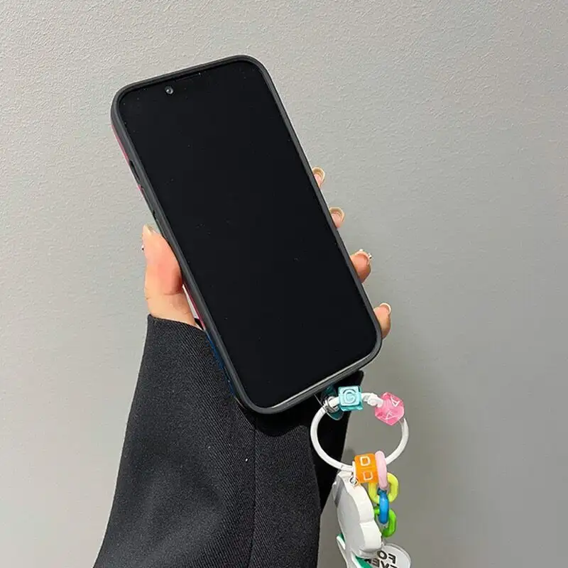 Ins Graffiti Flower Phone Case Little Yellow Flower Hanging Ornaments