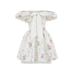 Sexy Pure Desire French Court Bow Collar Short Dress - View 1