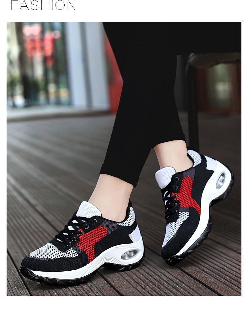Womens Breathable Mesh Air-Cushioned Sneakers