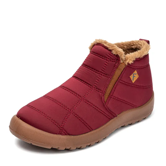 Women's Shoes Fleece Lined Padded Warm Keeping Snow Boots Red - Shop at LoveMi