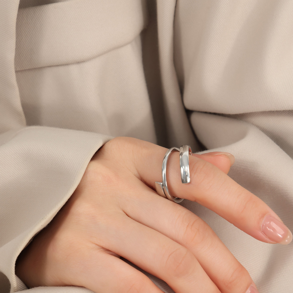 Style Simple Personality Special-interest Design Gold Plated Ring
