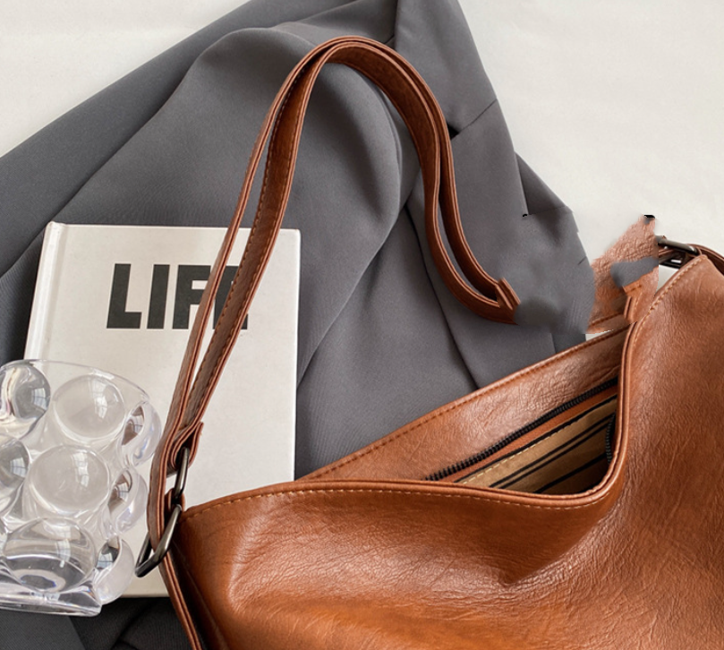 Autumn Winter Retro Fashion Multipurpose Large Capacity Backpack Simple Advanced Texture Commuter Tote