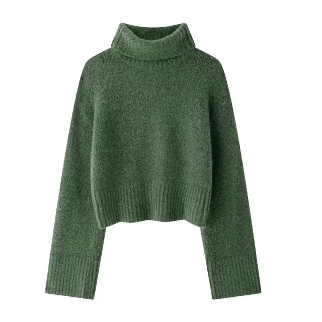 Autumn New Solid Color Soft Sweater Sweater Green - Shop at LoveMi