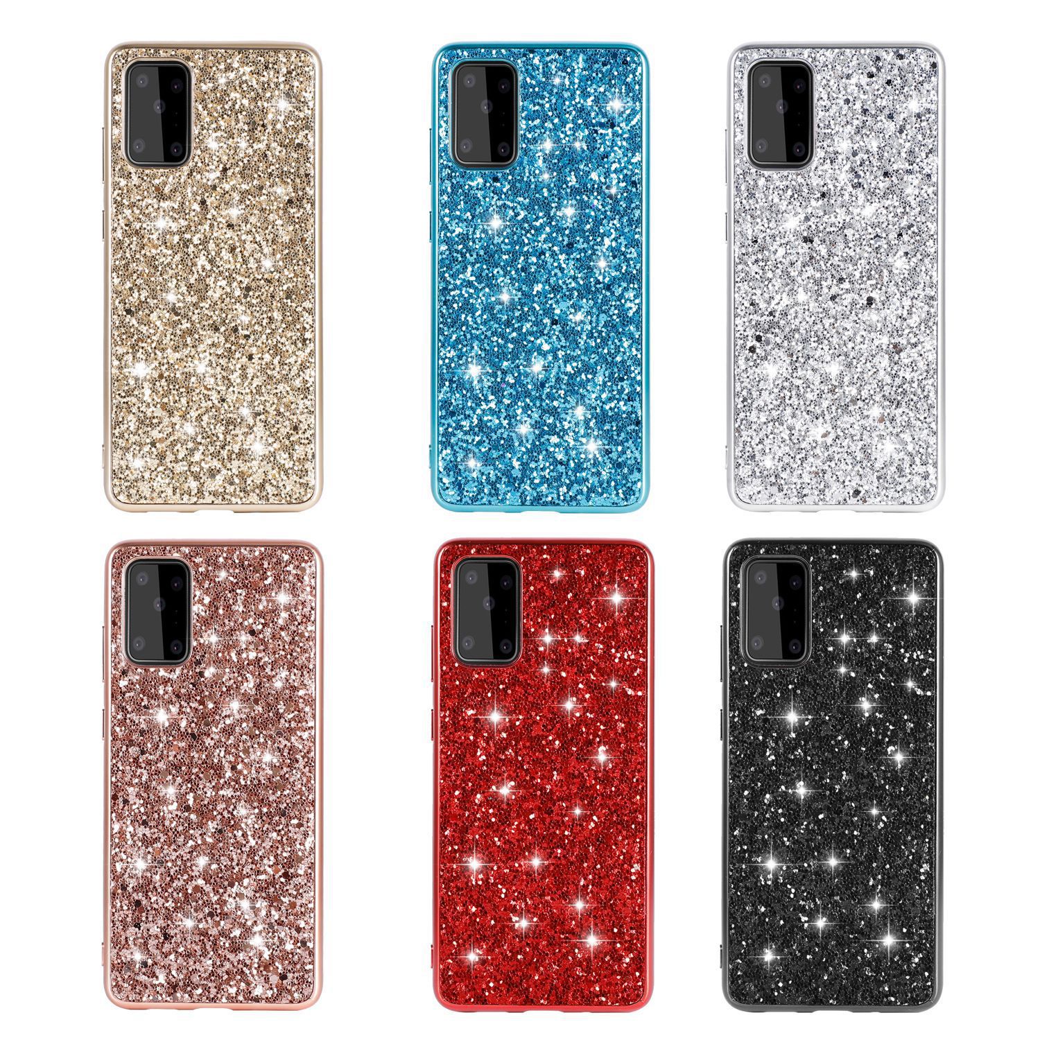 Suitable For S20 Plus Glitter Paste Leather Phone Case - Image 2