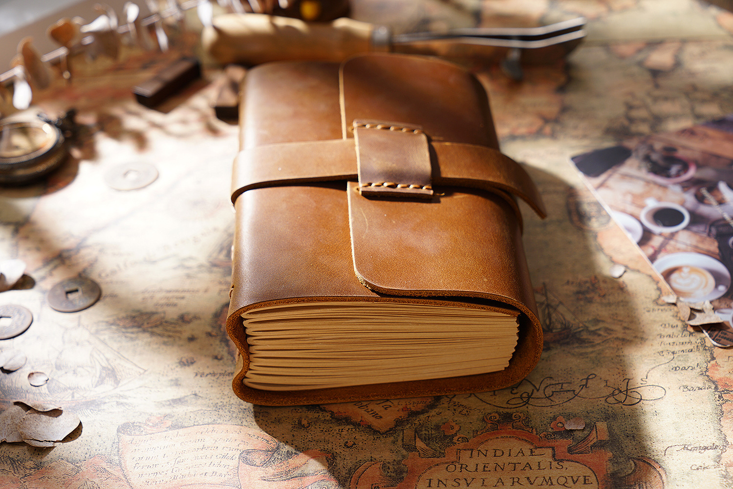 Title 9, Cowhide Notebook Thick Retro Hand Account Diary