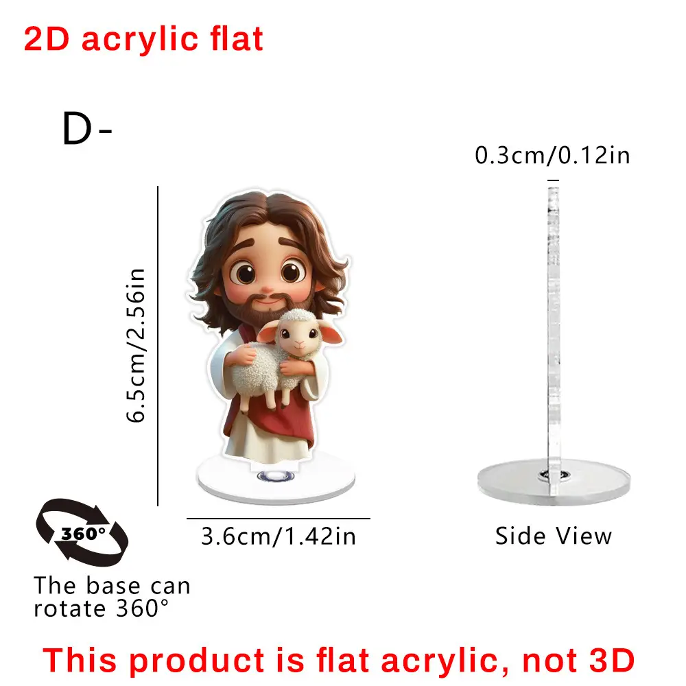 Acrylic 360-degree Rotating Desktop Decoration