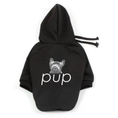 Pet Clothing Dog Hoodie Compared To Bear Cotton Hoodie - Black - View 1