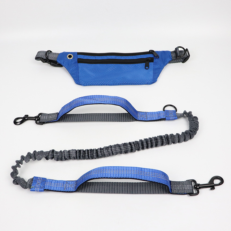 Pet Waist Bag With Exercise Leash - Pet Waist Bag With Exercise Leash Upgraded Royal Blue GG4213