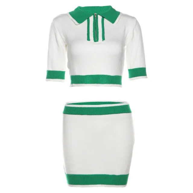 Hip wrapped Skirt Outfit Women Green - Shop at LoveMi