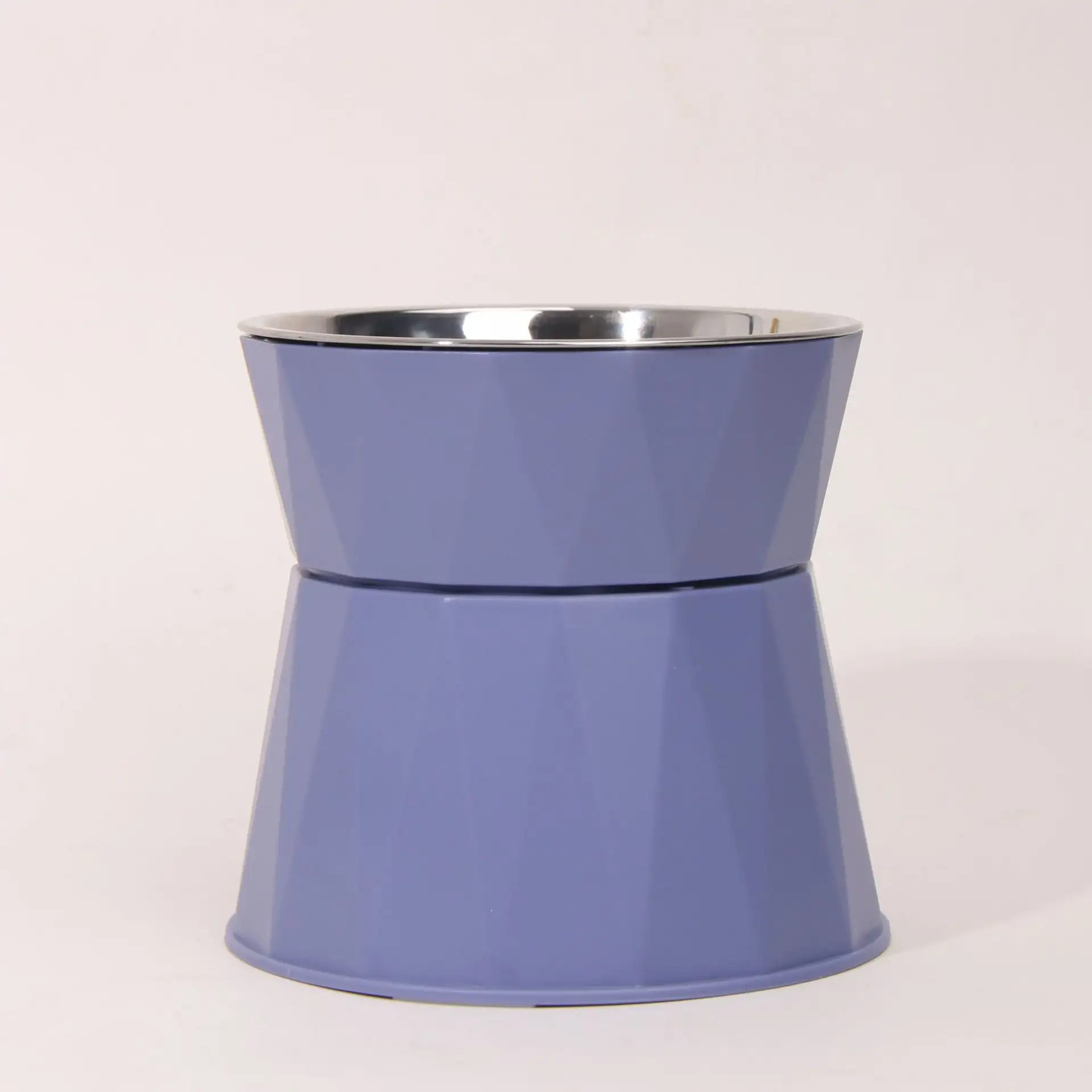 High Foot Neck Protection Pet Stainless Steel Bowl