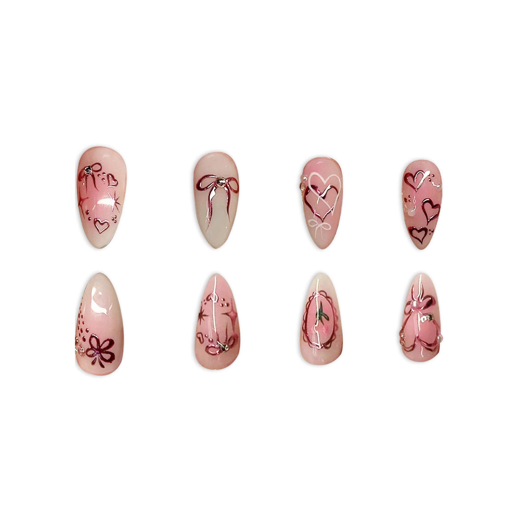 Womens Handcrafted Casual Flower Nail Art thumbnail 3