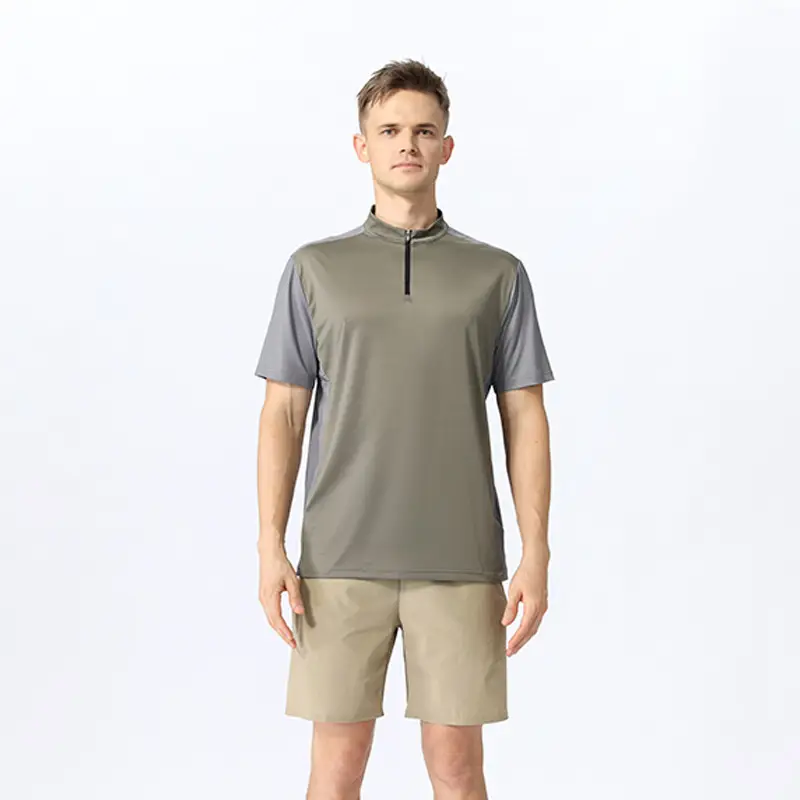 Fashion Personality Ice Silk Short Sleeve T-shirt Men