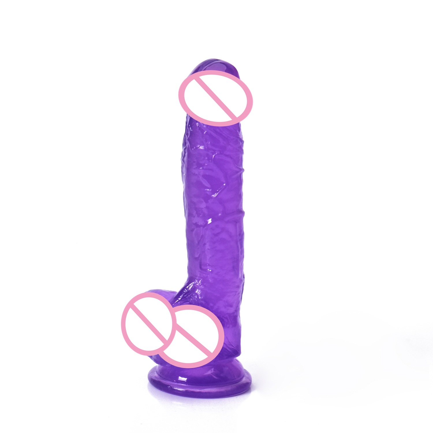 Crystal Simulation Penis Women's Masturbation Device Dildo Bold Lengthened Cannon Adult Sex Product 4