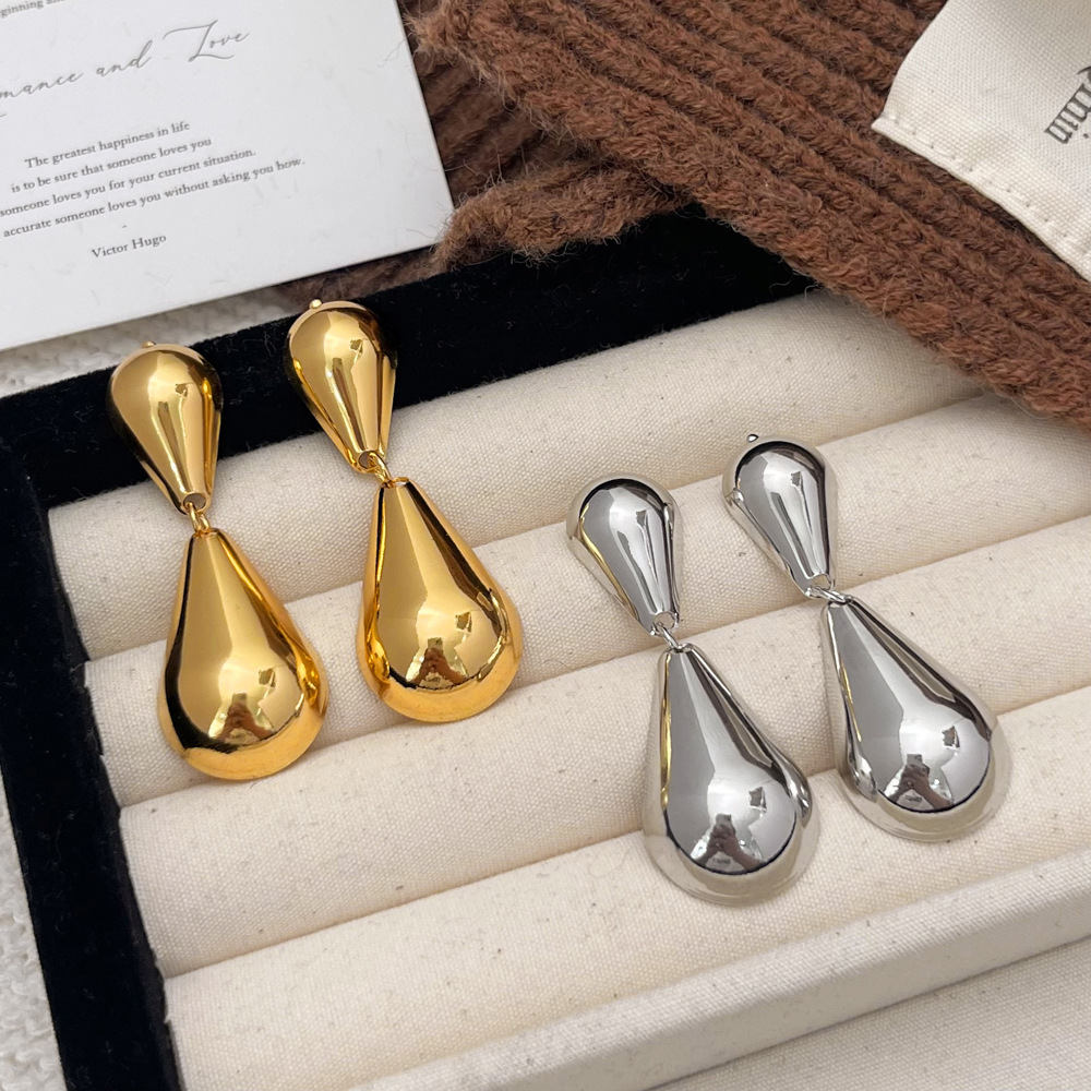 Geometric Double-droplet Earring Pendant