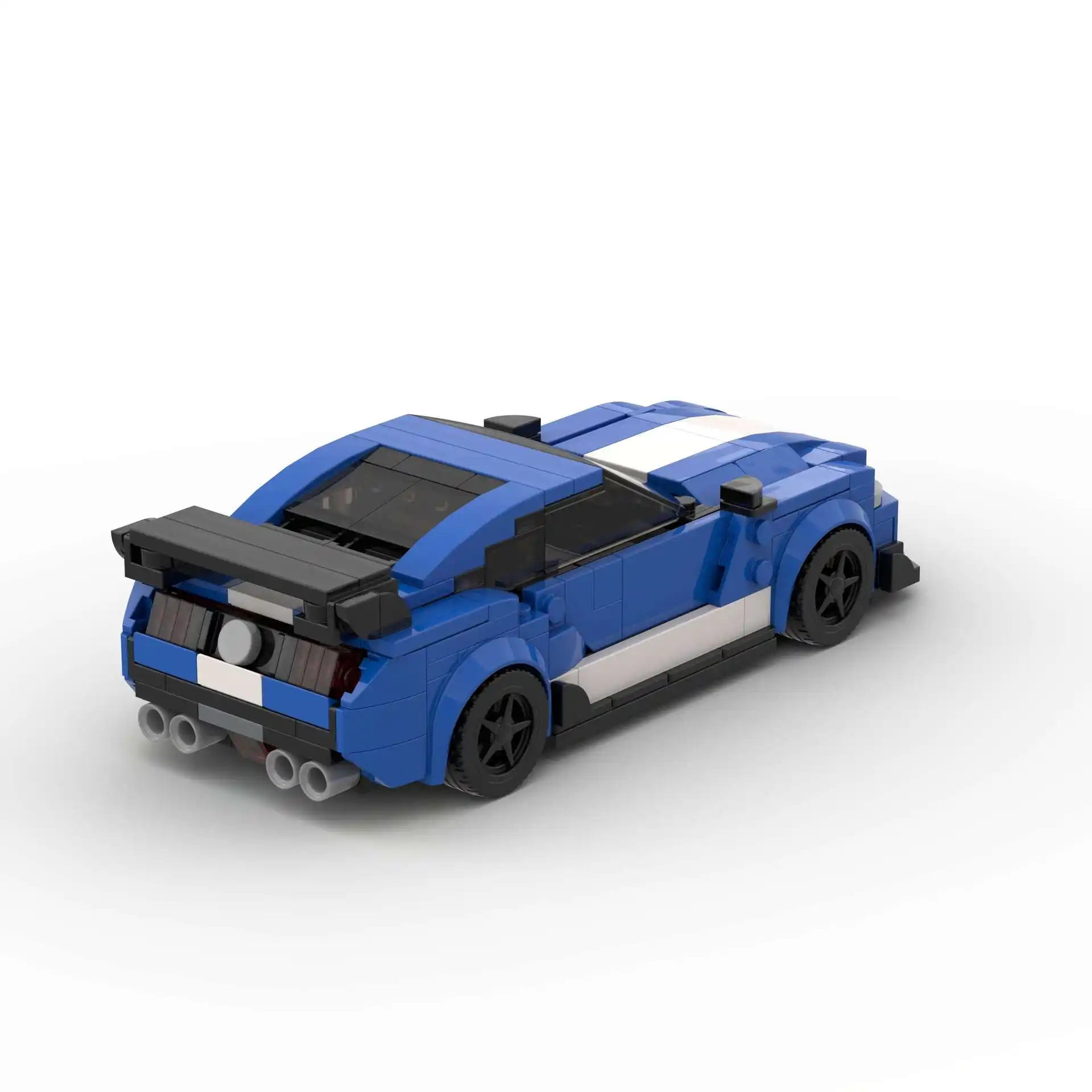 Building Blocks Racing Wild Horse Sports Car Assembled Toys