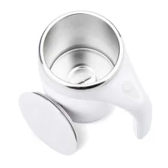 Lazy Man Magnetized Cup Coffee Cup Magnetic Fully Automatic Stirring Cup - White - View 1